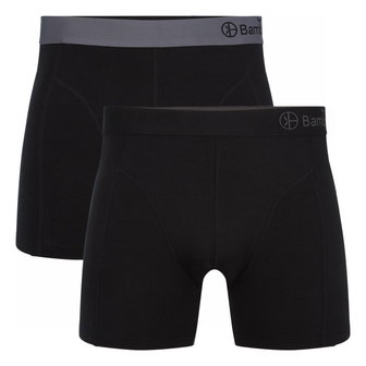 Bamboe boxershorts Levi 2 pack zwart - grijs maat XXL - sale