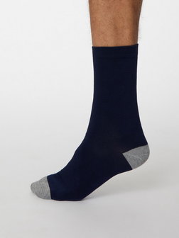 Bamboes heren sokken solid Jack - navy