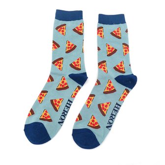 sokken pizza punten blauw