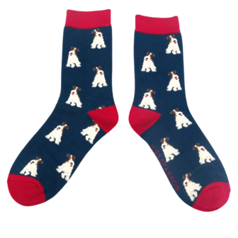 sokken met Foxterri&euml;r  hondjes