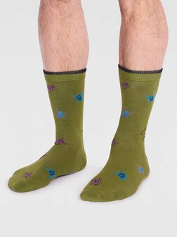 sokken heren lichen green