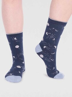 sokken mona moon slate blue
