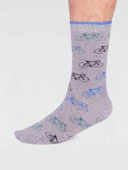 sokken fiets lichtgrijs