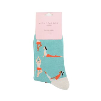 sokken met yoga print