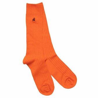 effen oranje sokken