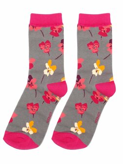 Miss Sparrow sokken bloemenprint