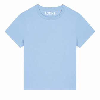 Saar T-shirt dames biologisch katoen blue soul