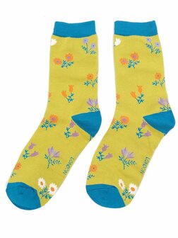 sokken met bloemenprint