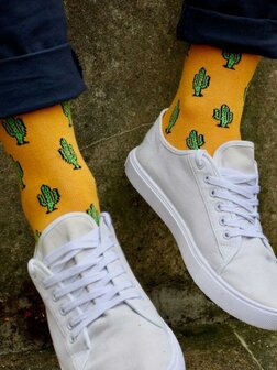 swole panda sokken geel