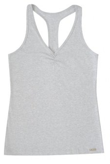 Comazo tanktop grijs gem&ecirc;leerd maat 44