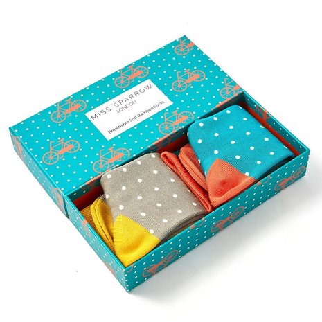 cadeaudoos met bamboe sokken