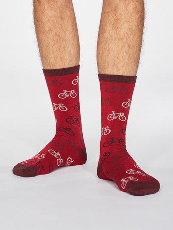 sokken met fiets print