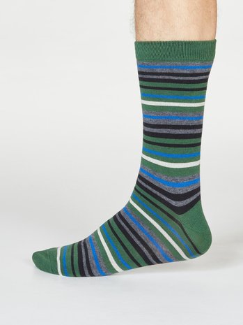 groen gestreepte sokken