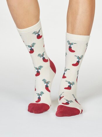 Damessokken cadeaudoos kerstsokken - Nesie