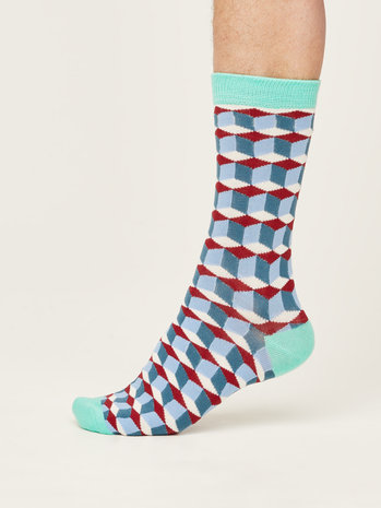 Thought socks fun geometric