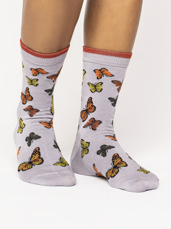sokken met vlinders