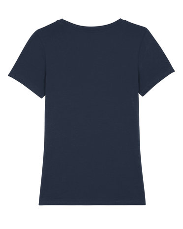 navy bio katoen t-shirt dames