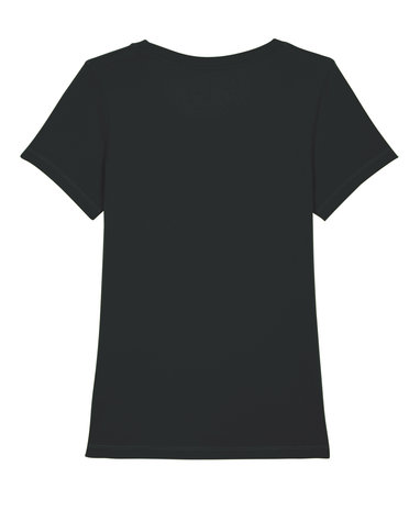 Vader passage Verzorgen Dames T-shirt zwart - biologisch katoen - Lotika