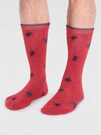 sokken met kevers rood
