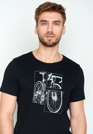 heren T-shirt fiets