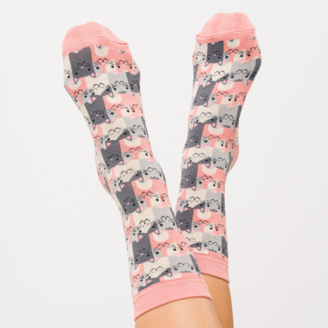 bamboe sokken dames katten