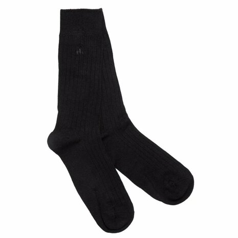 zwarte bamboe sokken