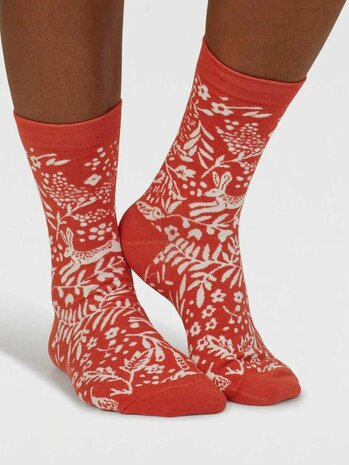 rode dames sokken planten