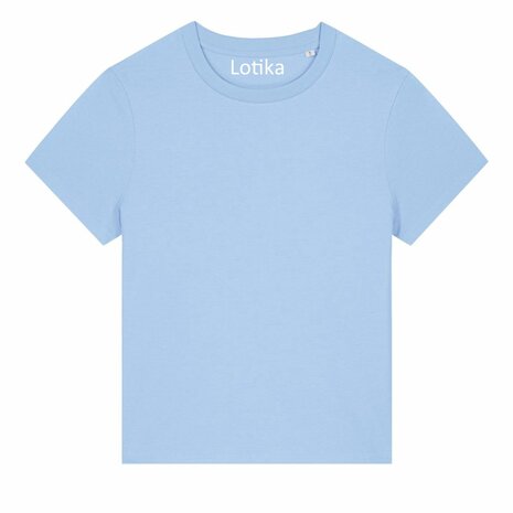 Saar T-shirt dames biologisch katoen blue soul