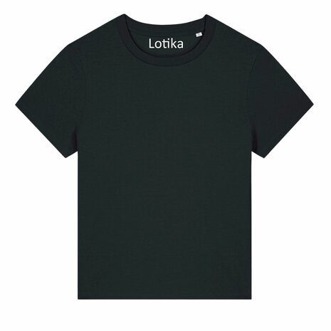 Saar T-shirt dames biologisch katoen zwart