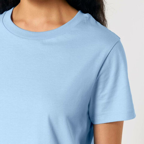 blauw t-shirt 100% katoen