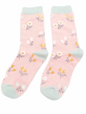 Dainty floral print sokken
