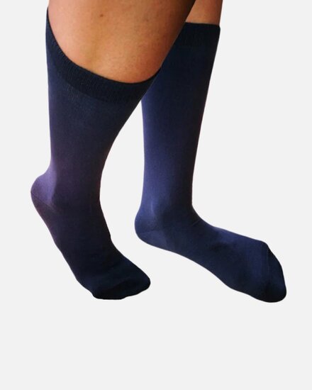sokken katoen donkerblauw