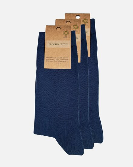 Albero Natur sokken donkerblauw