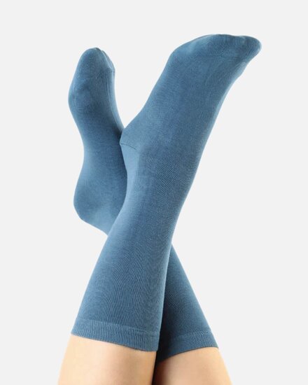 Biologogisch katoenen sokken blauw