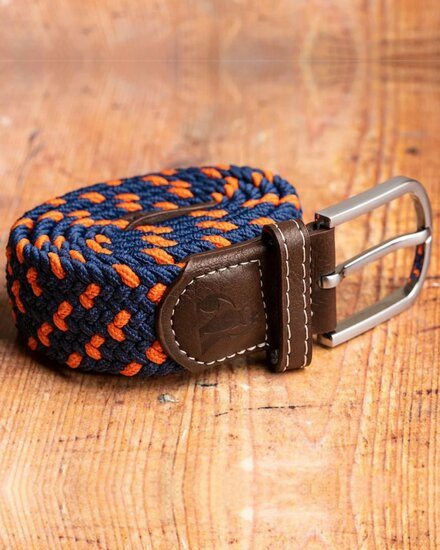 gevlochten riem donkerblauw