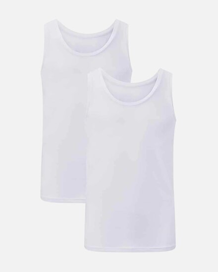 heren singlet wit