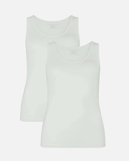 wit dames singlet bamboe Anna wit