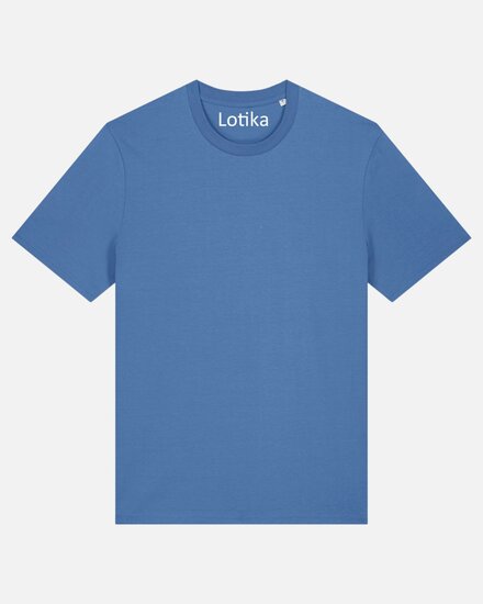 katoenen t-shirt bright blue