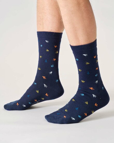 sokken pootafdruk dino