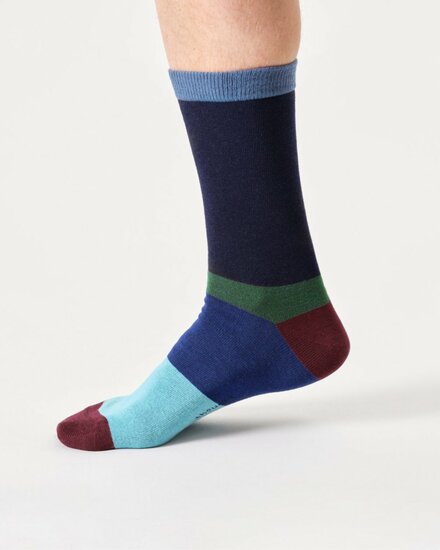 heren sokken colour block