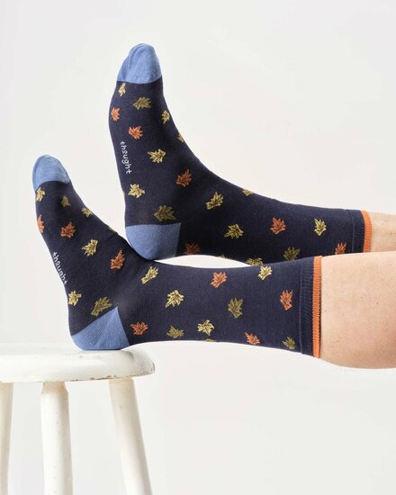 thought sokken heren donkerblauw