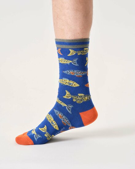Thought sokken deep blue