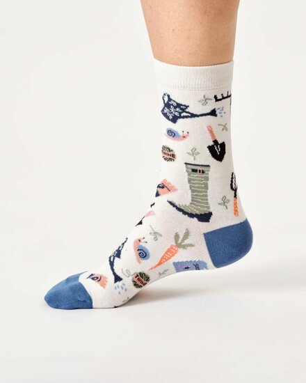 dames sokken stone white