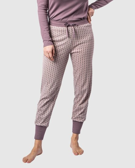 pyjamabroek dames mauve