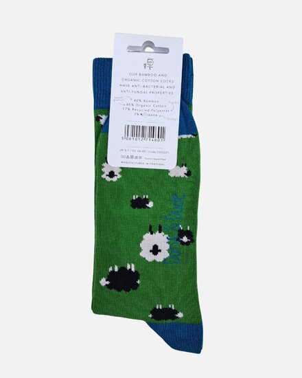 damessokken schapen groen