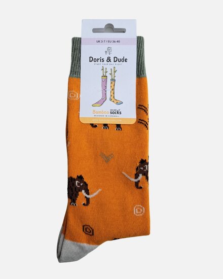 dames sokken mammoet oranje