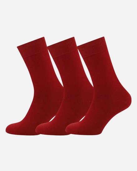 bamboe sokken bordeaux