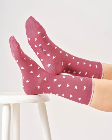 dames sokken kleine hartjes