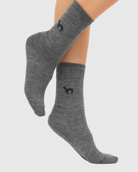 alpaca sokken grijs