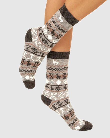 alpaca sokken candela stone mocca